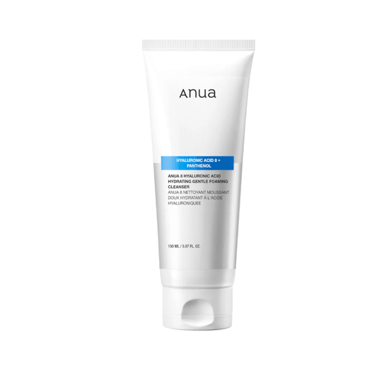 8 HYALURONIC ACID HYDRATING GENTLE FOAMING CLEANSER 150ml- ANUA, Espuma