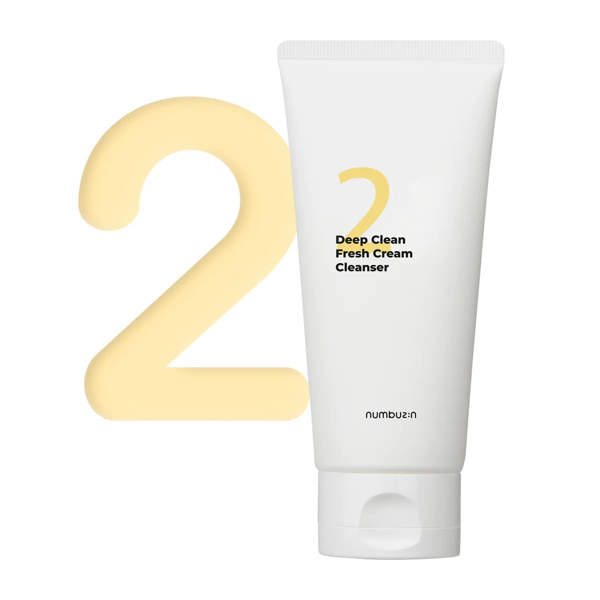 No.2 Deep Clean Fresh Cream Cleanser 120ml-Numbuzin- Espuma