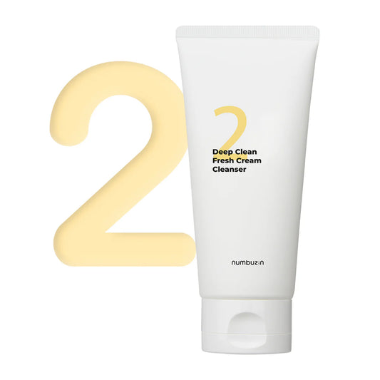 No.2 Deep Clean Fresh Cream Cleanser 120ml-Numbuzin- Espuma