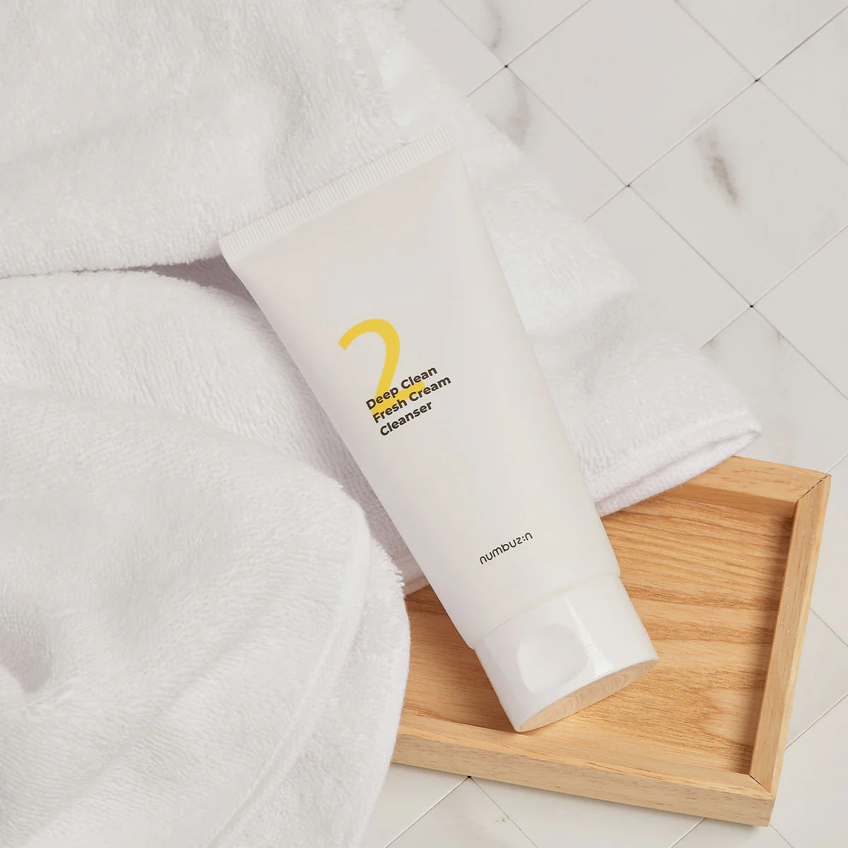 No.2 Deep Clean Fresh Cream Cleanser 120ml-Numbuzin- Espuma