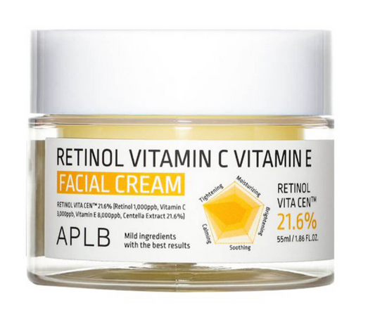 Retinol Vitamin C Vitamin E   Facial Cream 55ml_ APLB - Crema