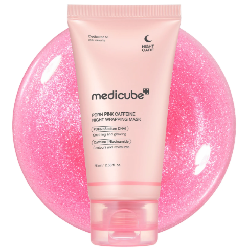 PDRN PINK  CAFFEINE NIGHT WRAPPING MASK 75ml-MEDICUBE