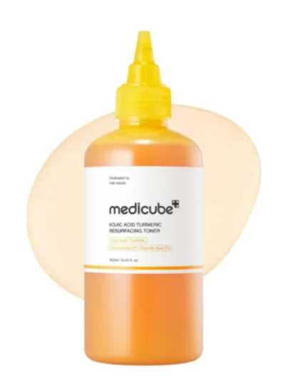 KOJIC ACID TURMERIC RESURFACING TONER 250ML-Medicube- Tonico